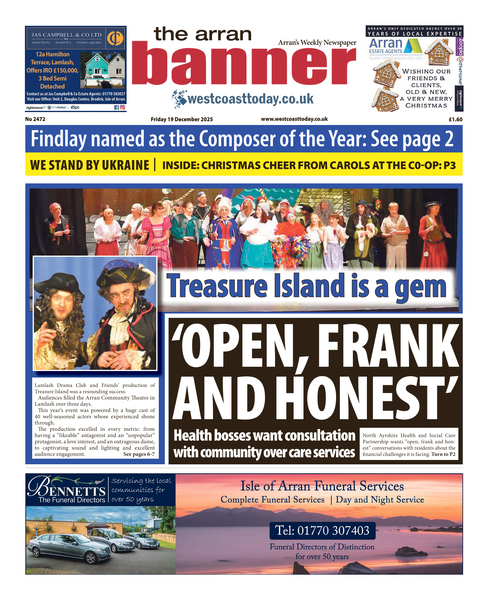 Arran Banner 19th December 2025