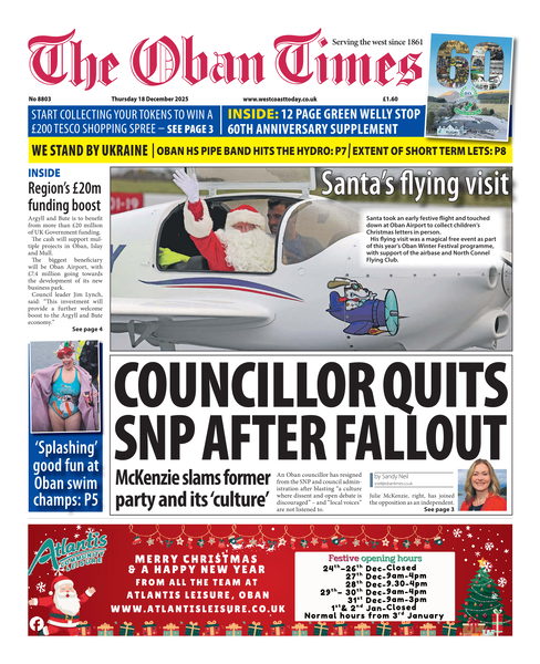 Oban Times 18th December 2025