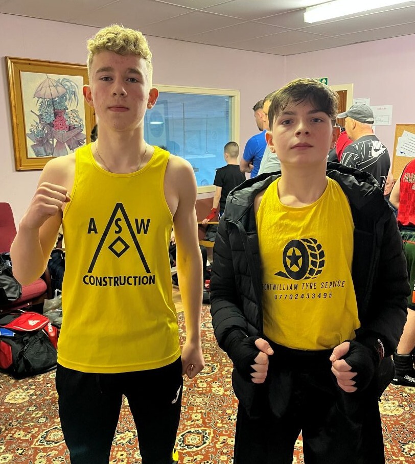 Arlo Sutherland and Daniel Fronczek represented Fortwilliam Boxing Club in Dundee.