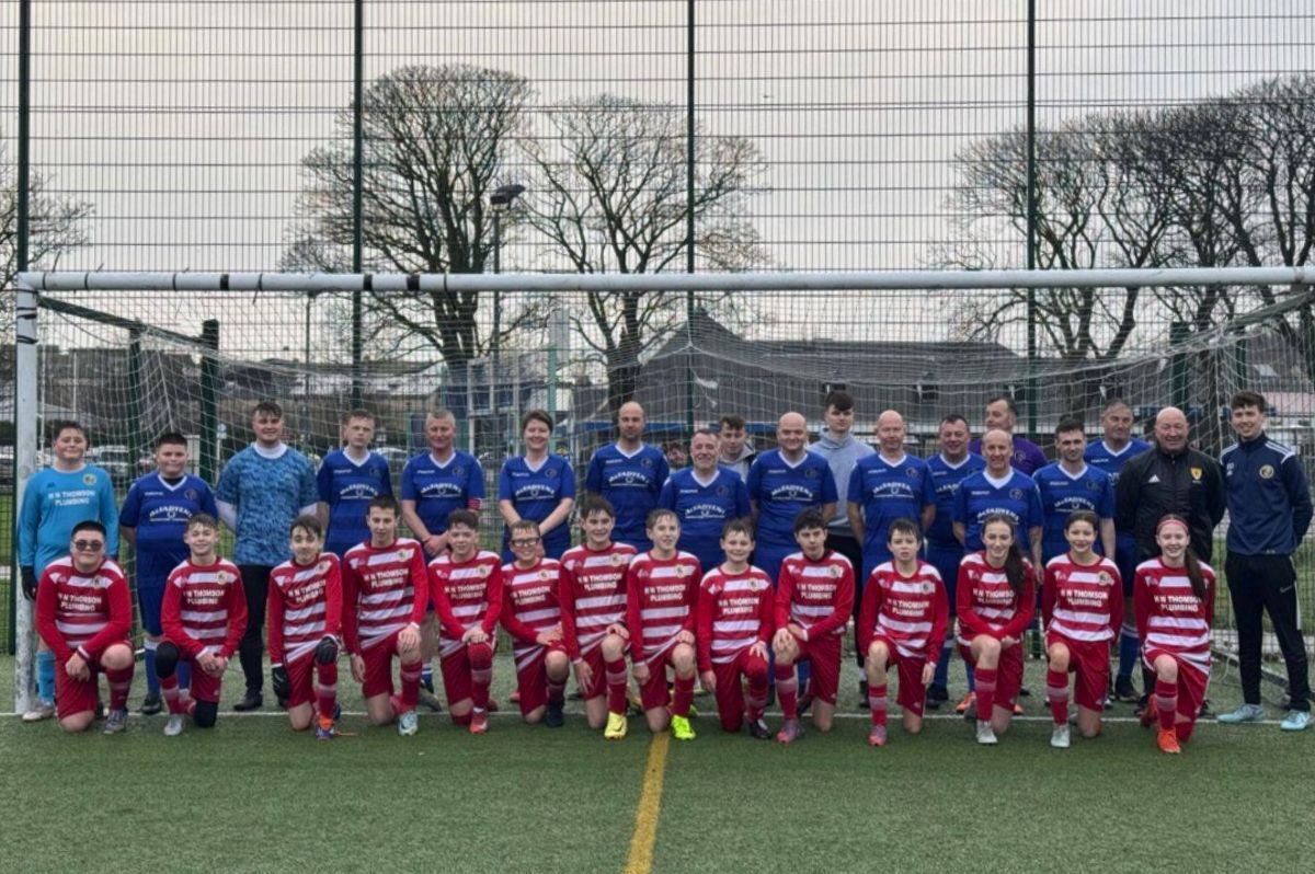 Generation game: Parents edge out 2012s in festive footie friendly