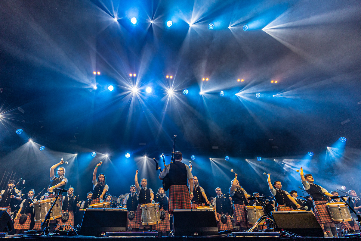 Oban High School Pipe Band a hit at the Hydro