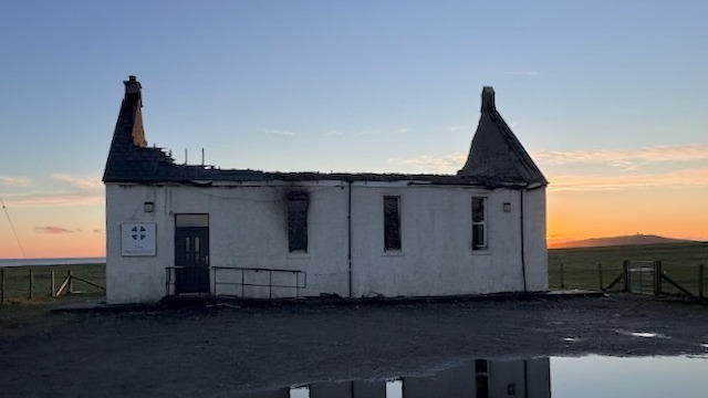 Tiree in shock as baptist church burns down over Christmas