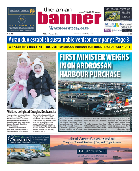 Arran Banner 9 January 2026