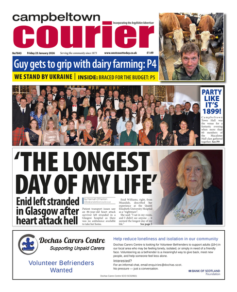 Campbeltown Courier 23rd January 2026