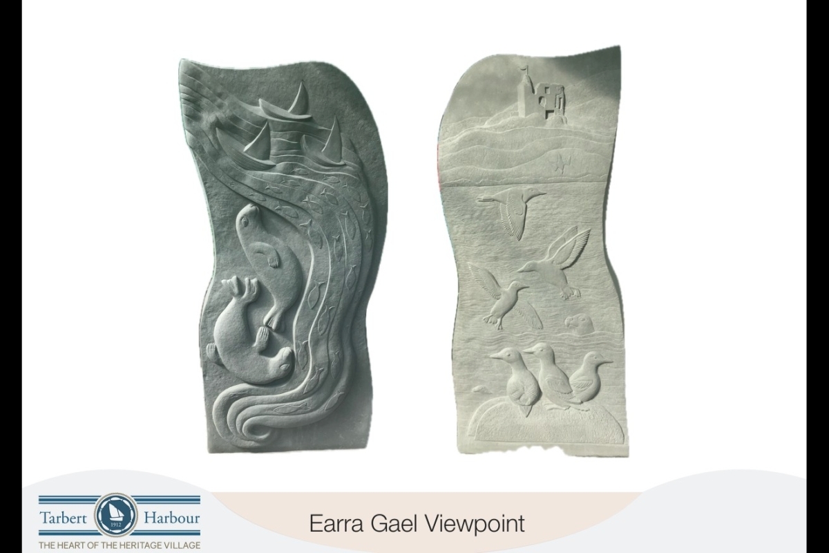 Mid Argyll artist Melanie Chmielewska's sculptures which will feature on the waterfront. Graphic courtesy: Tarbert Harbour Authority Mid Argyll artist Melanie Chmielewska's sculptures which will feature on the waterfront. Graphic courtesy: Tarbert Harbour Authority