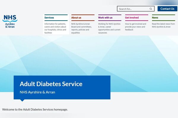 NHS launches dedicated diabetes webpage