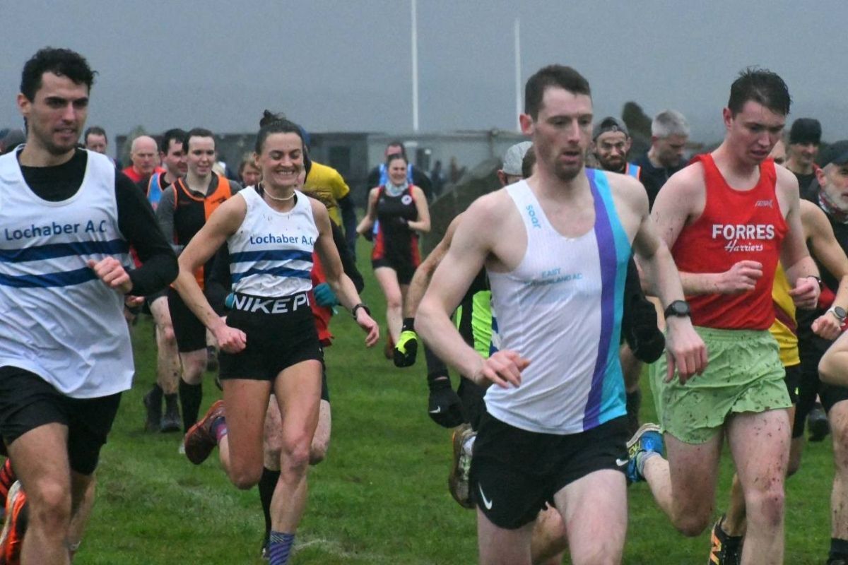 Floods and gales challenge cross country runners at Kintore