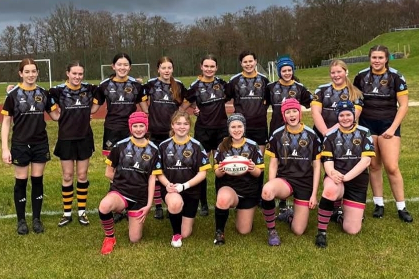 Mid Argyll's U15 rugby girls take the points in first cup game