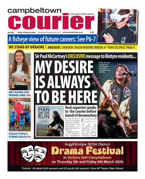 Campbeltown Courier 13th February 2026