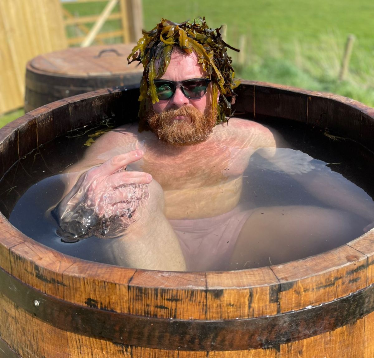 Seaweed bathing is said to bring a whole host of health benefits. Photograph: Halen M&ocirc;n.