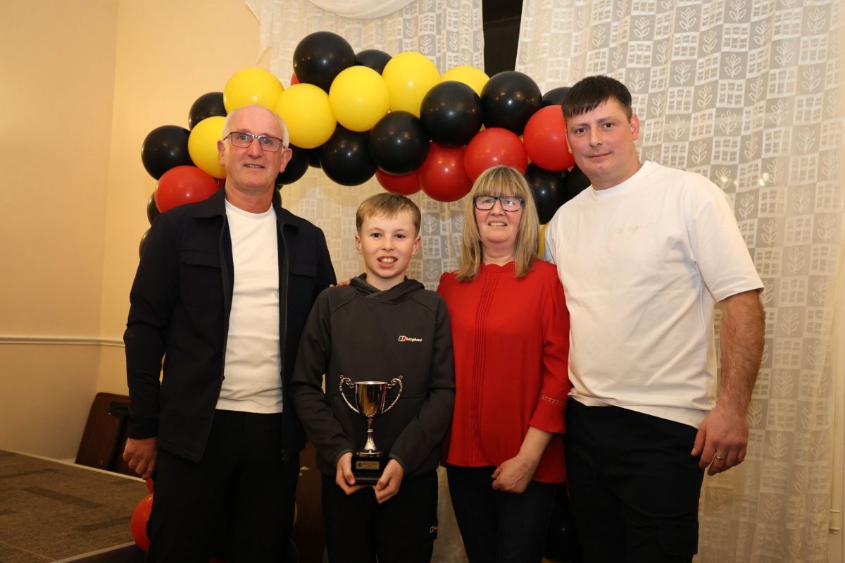 Young footballer Jamie named first winner of Sonny Gilchrist Memorial Cup