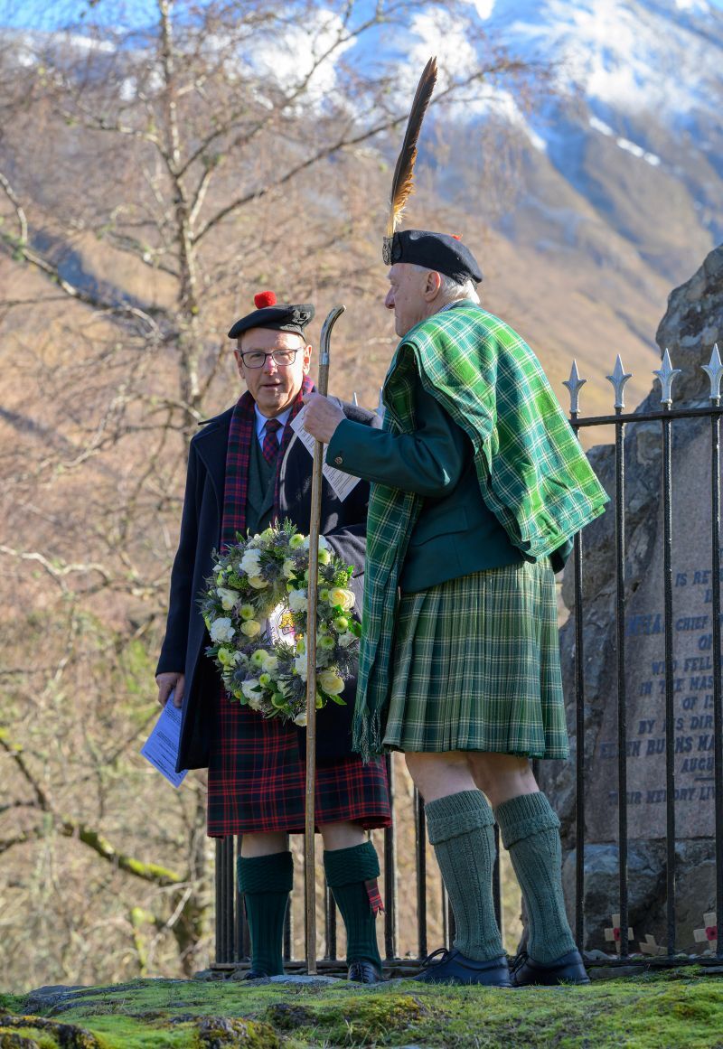 Clan members catch up at Upper Carnoch. Photograph: Phil Hughes.