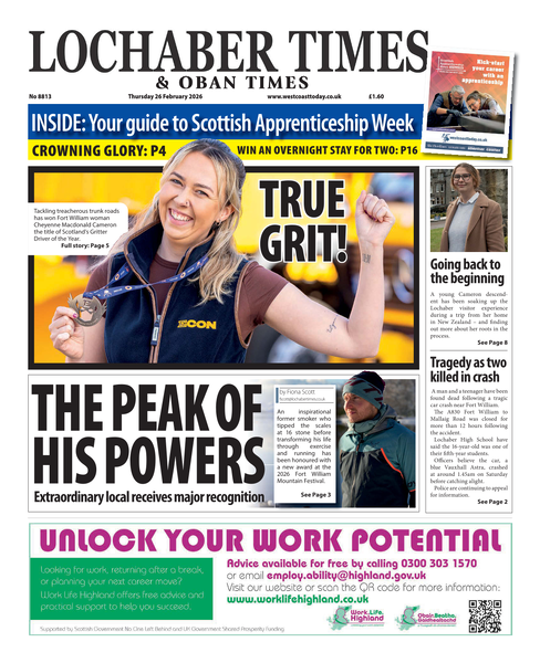 Lochaber Times 26th February 2026