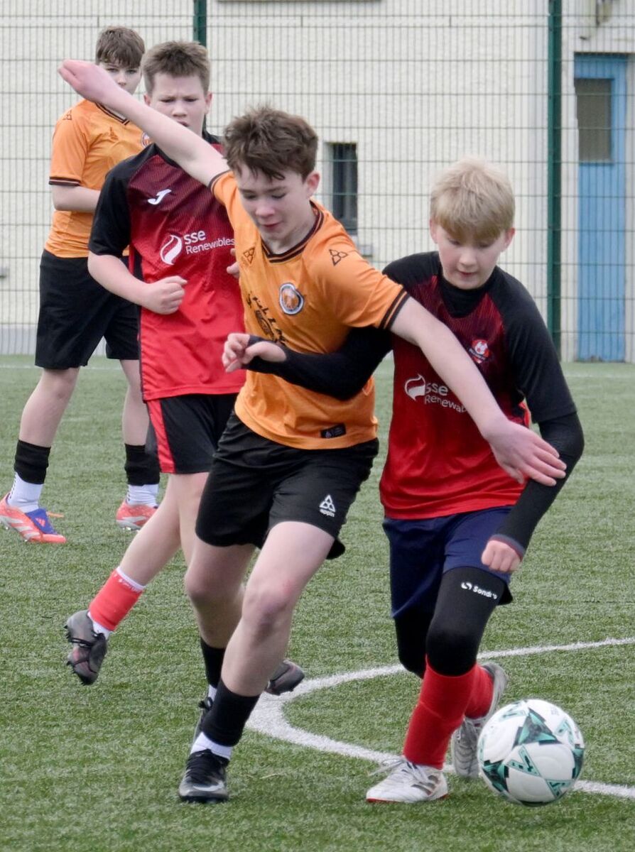 Fort scorer Callum Coull outpaces the opposition. Photograph: Iain Ferguson, alba.photos. Fort scorer Callum Coull outpaces the opposition. Photograph: Iain Ferguson, alba.photos.