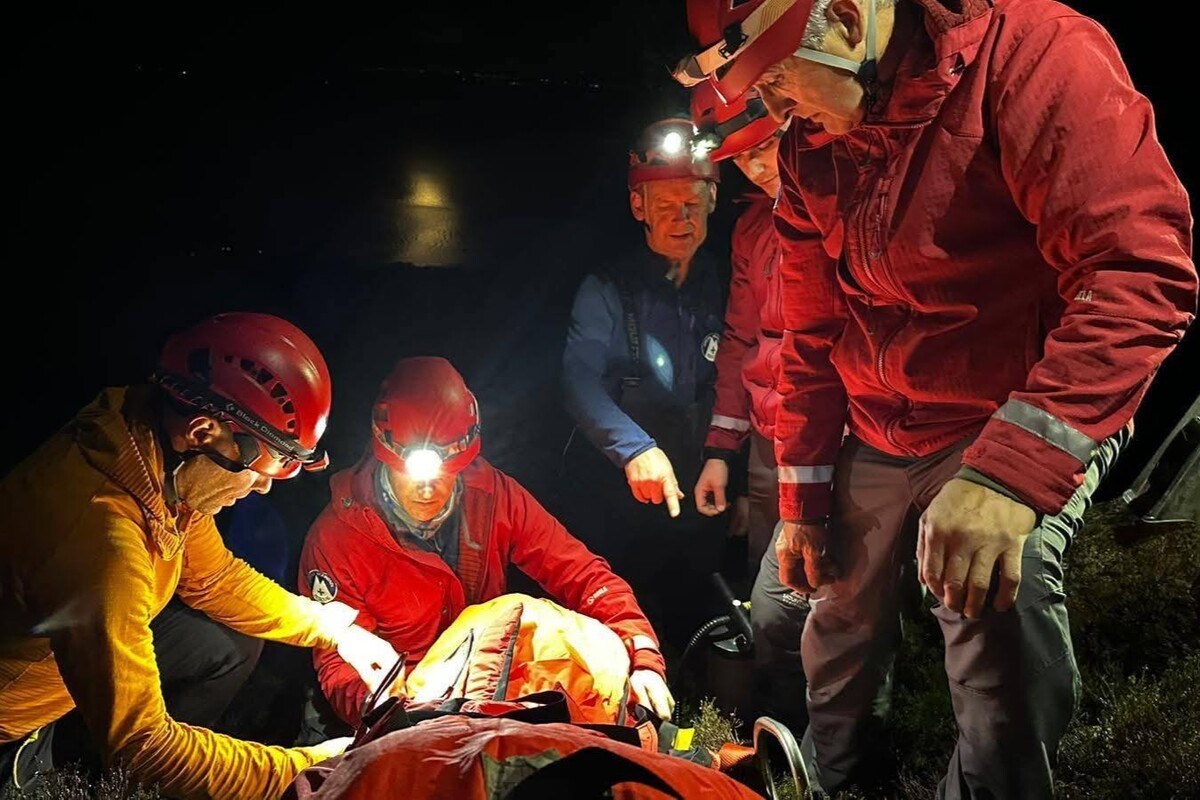 Arran Mountain Rescue Team members are highly skilled in a number of disciplines, including first aid and medical evacuations.  Photograph: AMRT.