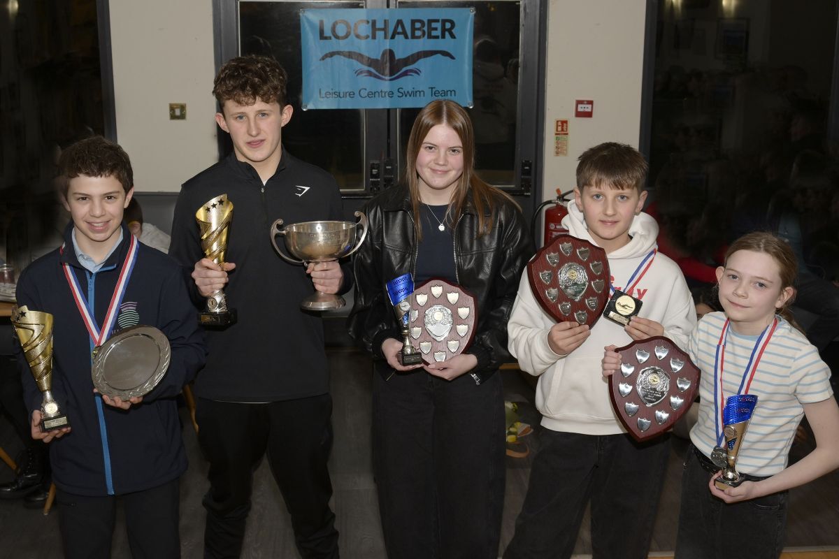 Young swimmers make waves at annual prize-giving
