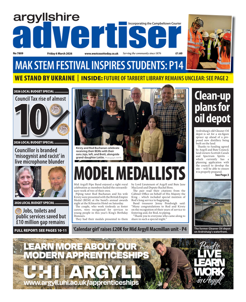 Argyllshire Advertiser 6th March 2026