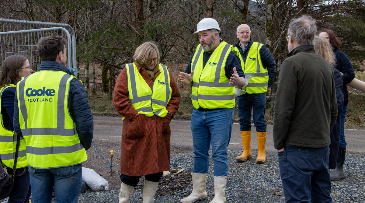 Andy Young with Jenni Minto MSP members of staff and local community 20260302