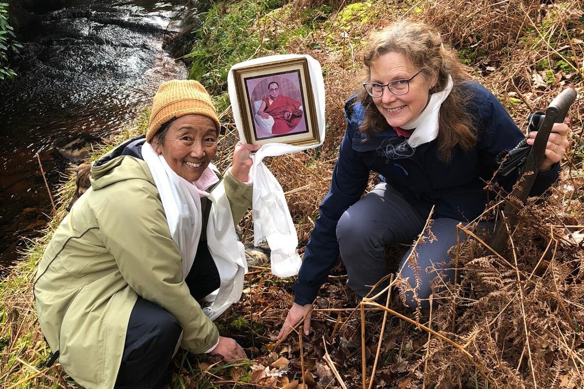 Tree planting at Roots of Arran celebrates Dalai Lama&rsquo;s birthday