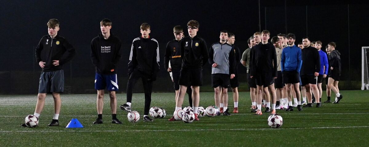A good turnout of players keen to join Fort Reserves Photograph: Iain Ferguson, alba.photos.