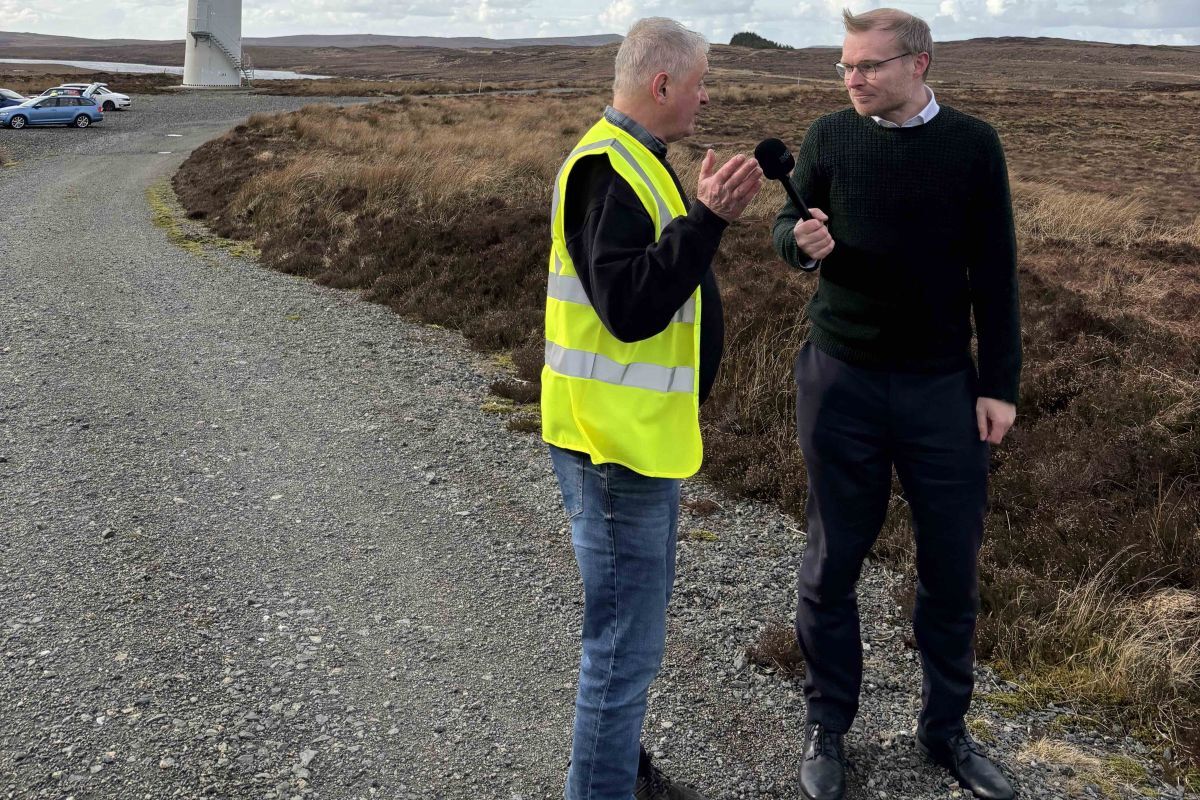Energy Minister visits Britain’s biggest community wind farm