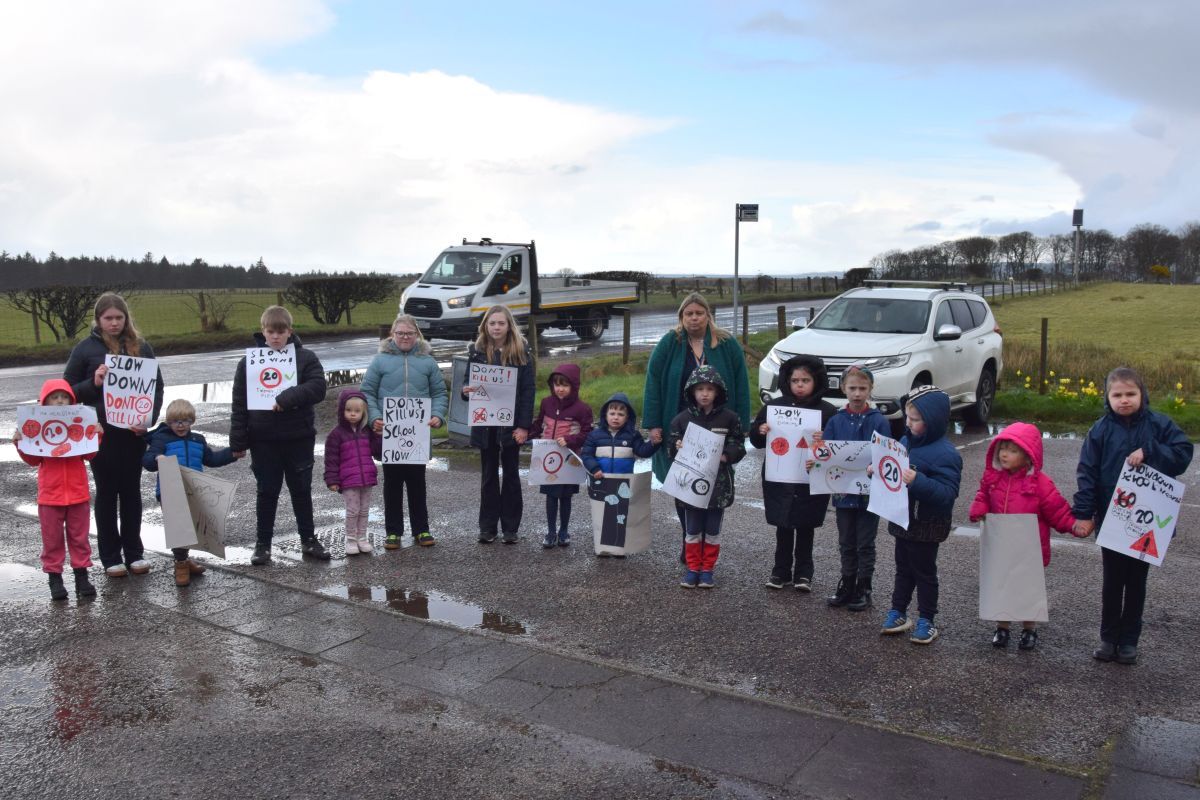 &lsquo;Kill your speed, not us&rsquo;: Terrified Rhunahaorine pupils issue road safety plea