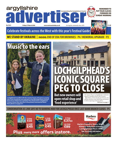 Argyllshire Advertiser 27th March 2026