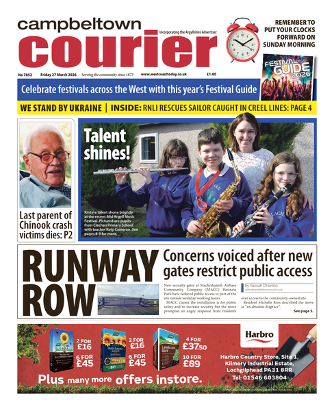 Campbeltown Courier 27th March 2026