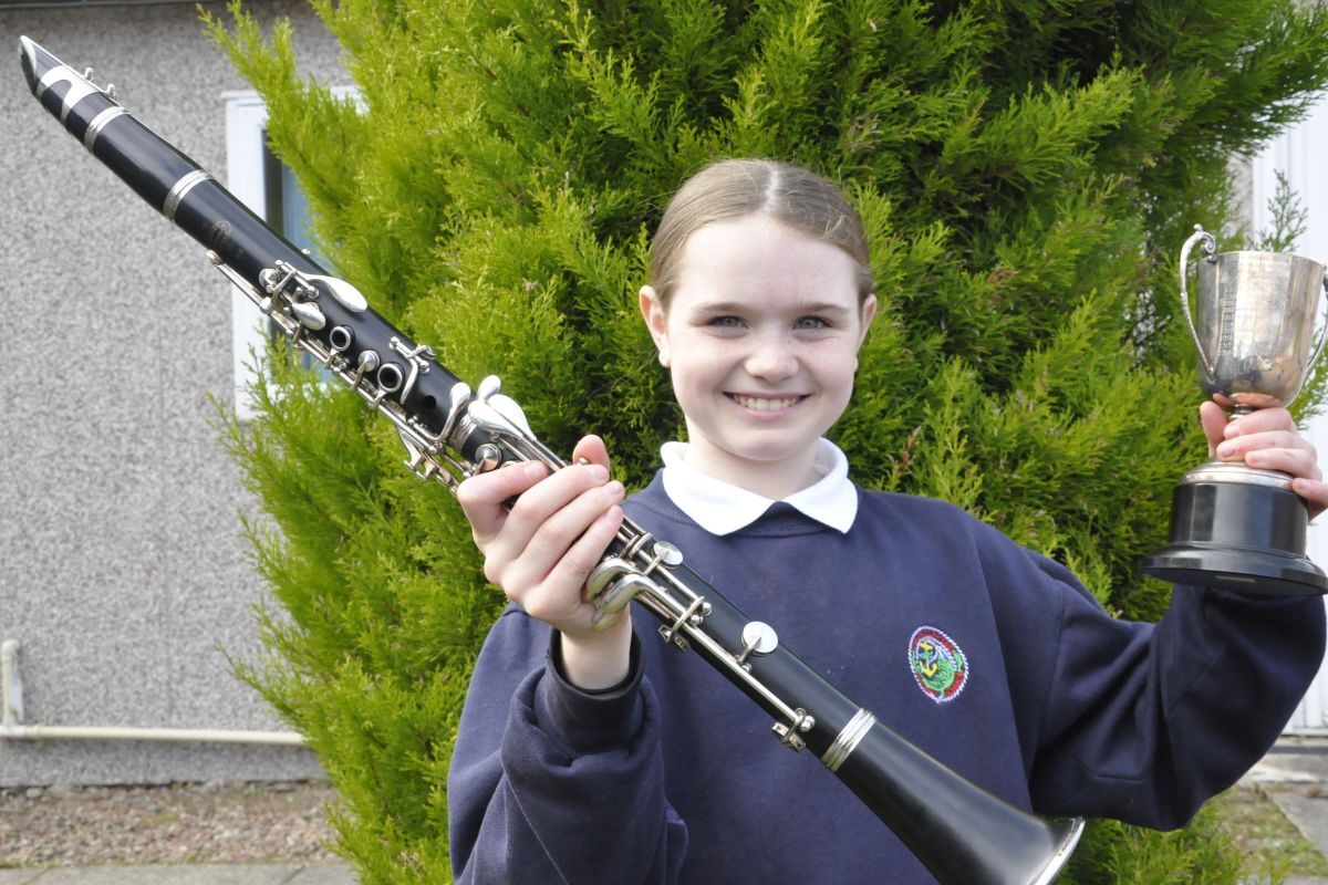 Orla Mochrie, 11, from Lochgilphead Primary School won woodwind solo.