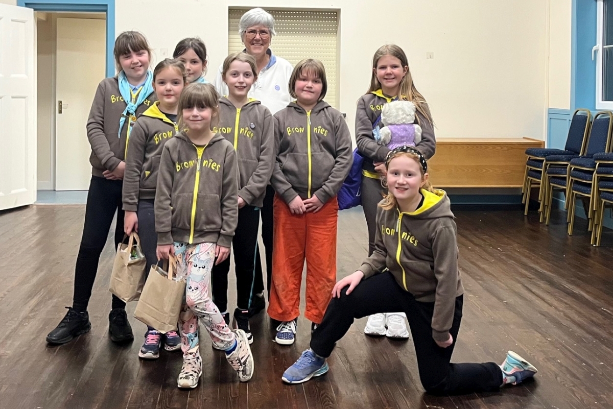As Sandra Coles is wished a fond farewell on her road to Suffolk, the Brownies also say farewell to their unit.
