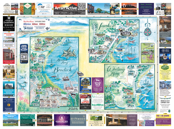 Scottish Maps - Arran Villages Map 2026