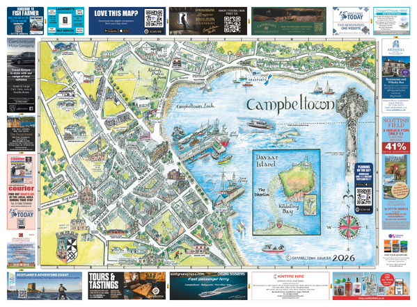 Scottish Maps - Campbeltown Map 2026