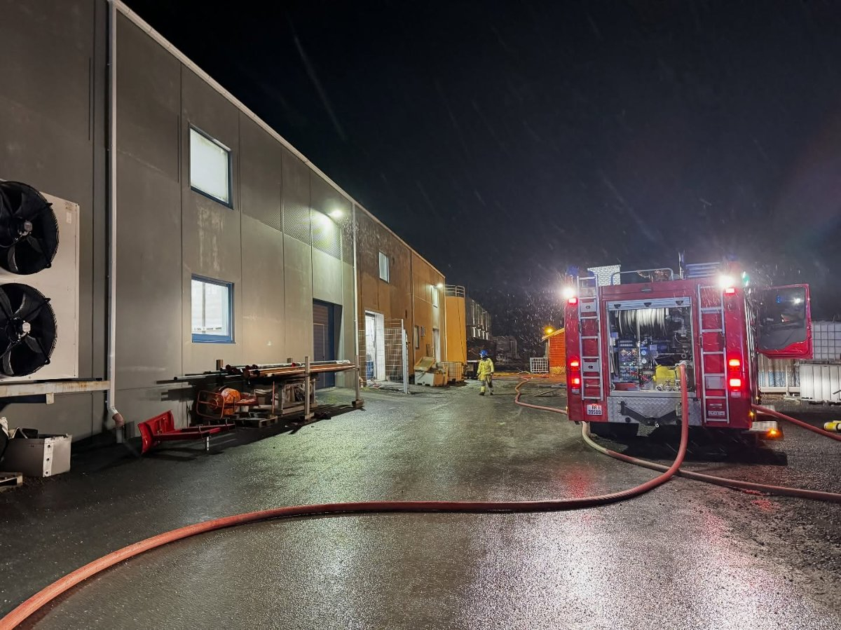 Gratangen fire photo Ofoten Fire and Rescue IKS