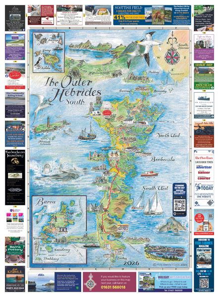 Scottish Maps - Outer Hebrides South Map 2026