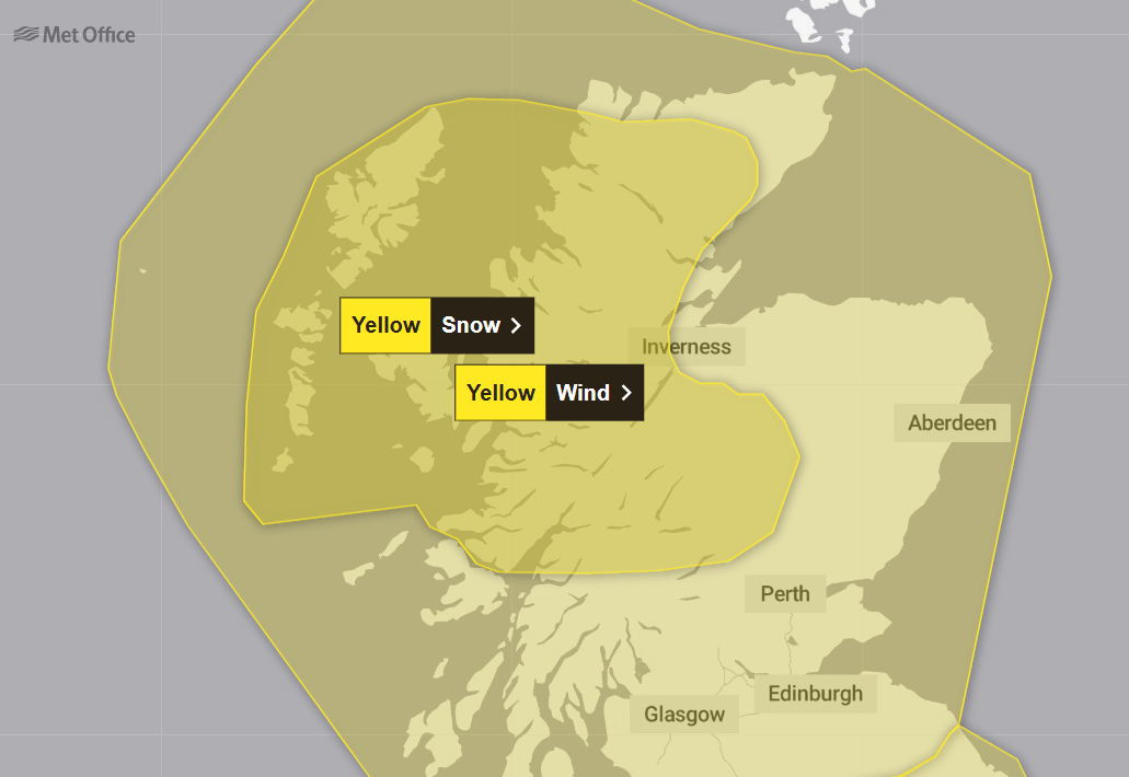 Yellow warning for Storm Dave