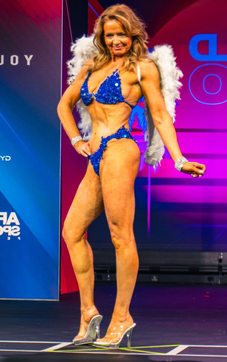 Joan Felgate on the Angels Bikini Walk. Photograph: Joan Felgate