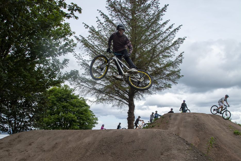 Tain and District Bike Track re-build project which received funding last year.