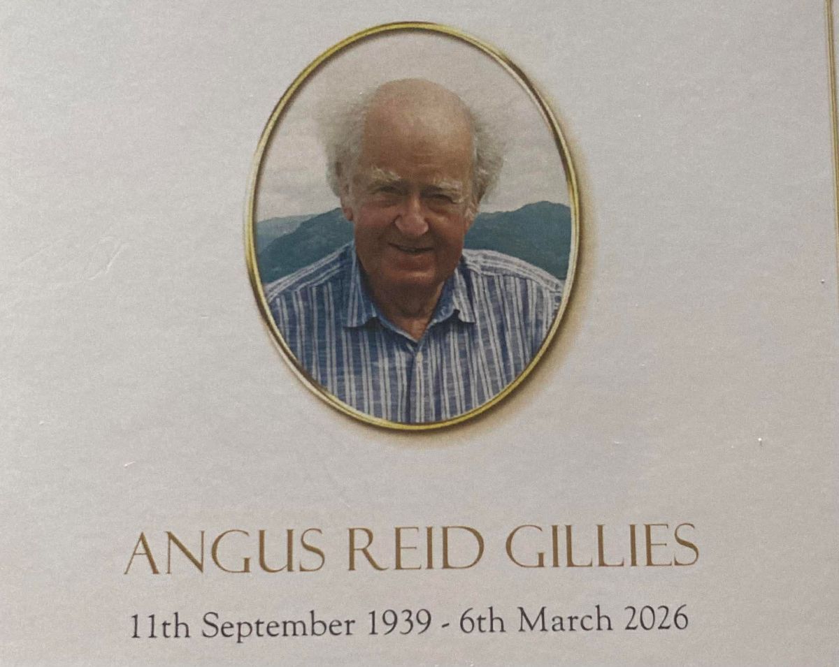 West Coast Today - All Content - WCT - Angus Reid Gillies: An Appreciation