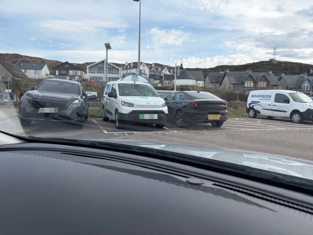 Co-op van blocks Mallaig's only public EV charger for three weeks