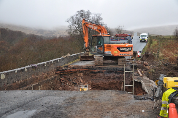 Rebuilding of historic Allt Mor bridge under way