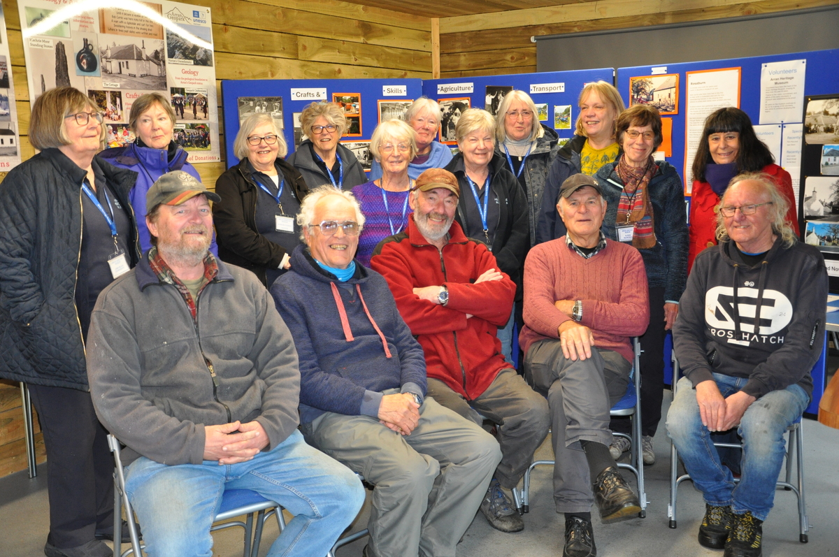 A strong team spirit was evident as Heritage Museum staff and volunteers gathered in the garden room to highlight the campaign for new roofs. 
