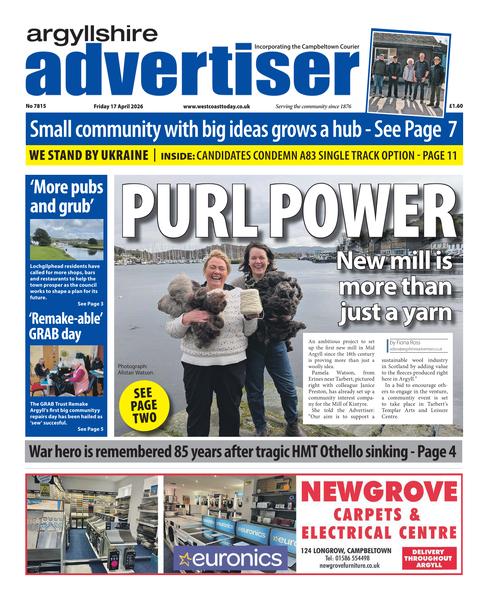 Argyllshire Advertiser 17th April 2026
