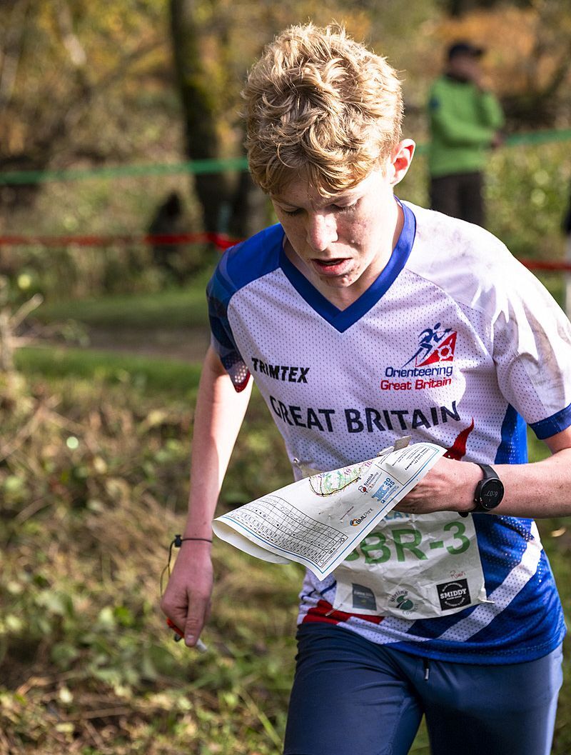 Ruari Cottier has been selected for the Great Britain orienteering team for the 2026 season. Photograph: Finlo Cottier