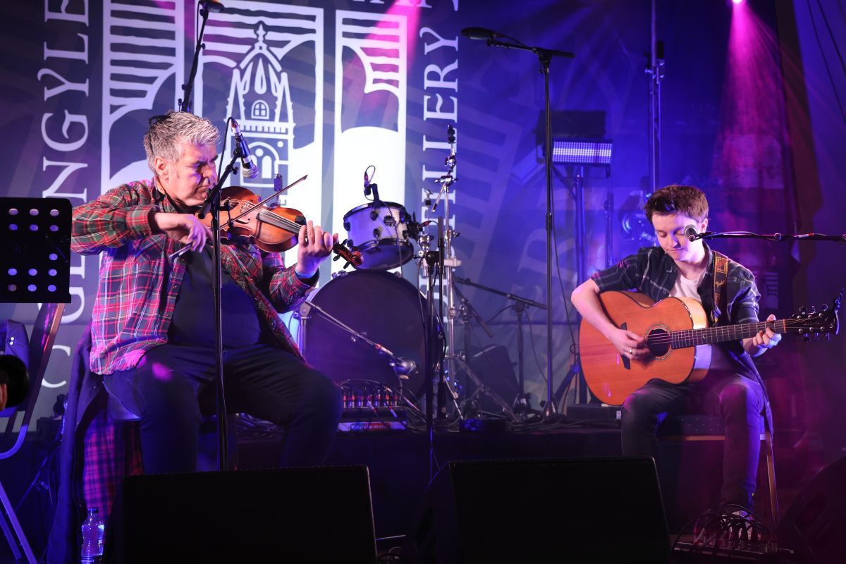 Renowned fiddler Archie McAllister and his nephew Arran never fail to deliver an enthralling set. Photograph: Kenny Craig.