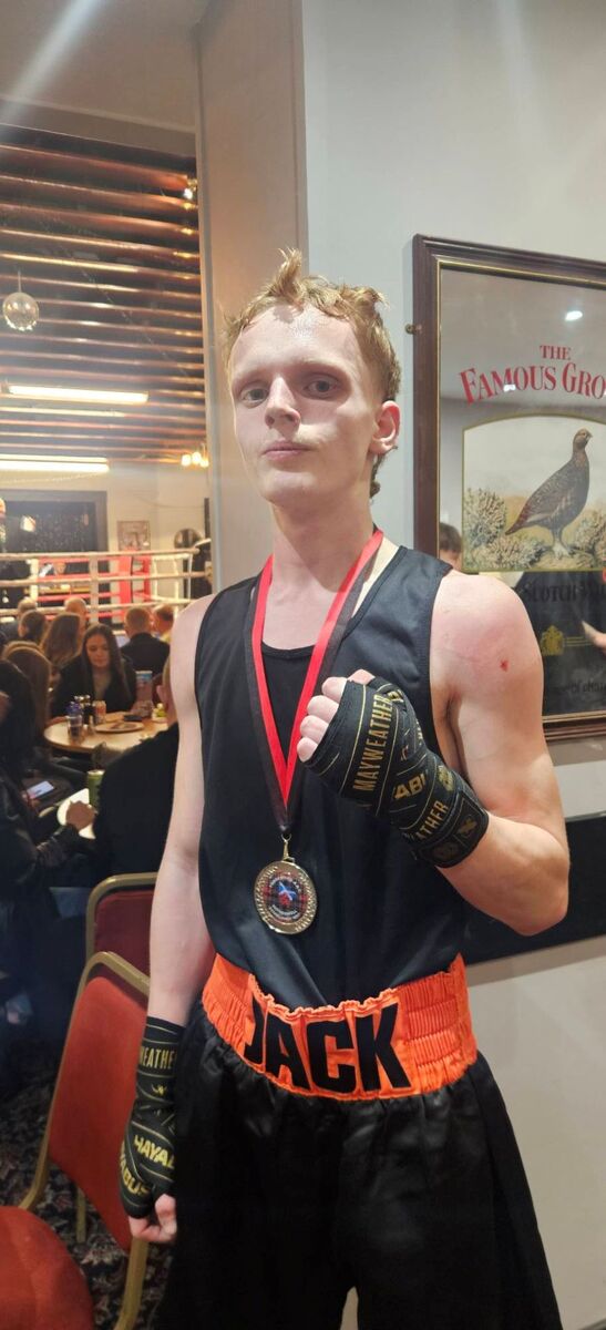 Jack Pilling was in action at the Forgewood Boxing Club Home Show.