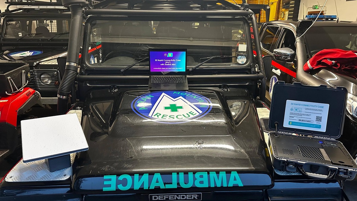 The new communications equipment that will help Arran Mountain Rescue Team communicate more effectively in remote locations. Photograph: AMRT.