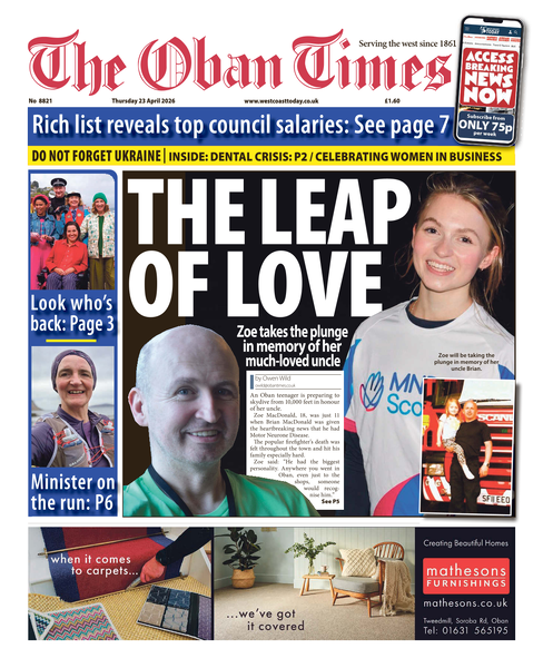 Oban Times 23rd April 2026