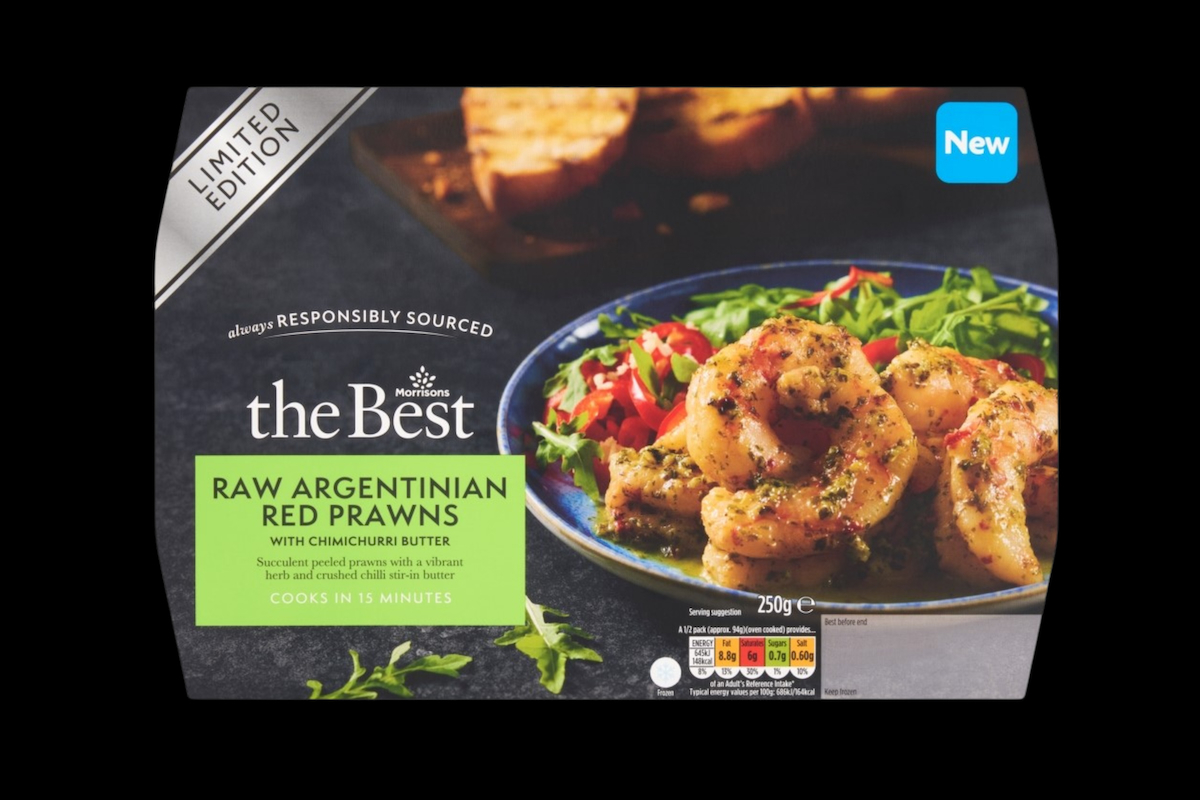 Retail Packaging Sykes Argentinian Red Shrimp with Chimichurri Butter_Seafood Excellence Awards