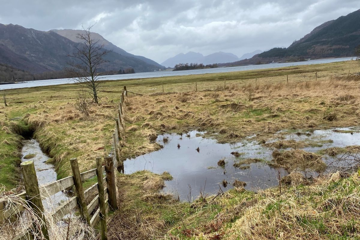 The new car park will be located at the edge of the village. Photograph: The Highland Council.