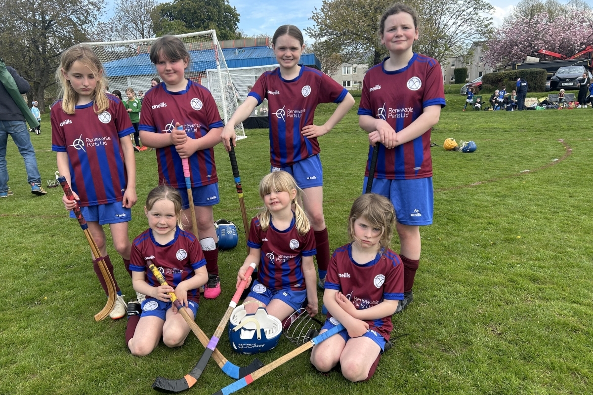 Primary shinty girls enjoy away day